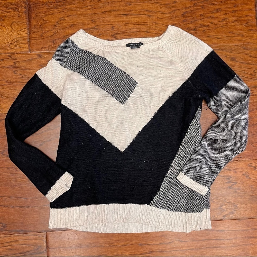 Trouvé‎ mixed acrylic sweater
